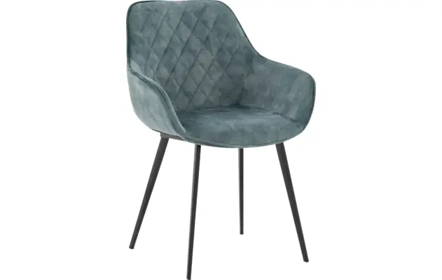 Goossens basic eetkamerstoel ebi blauw stof - 8203176-02