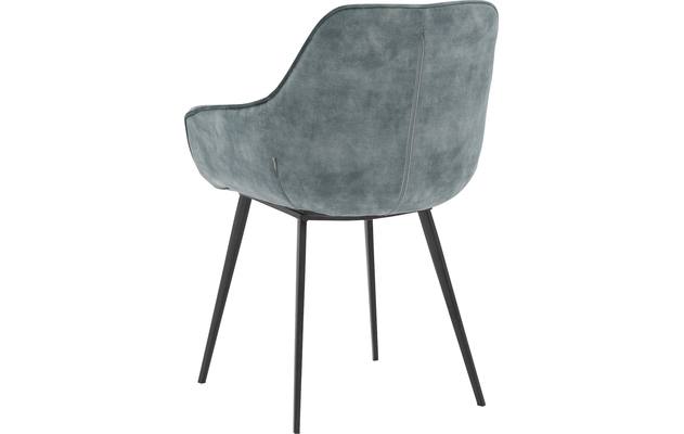 Goossens basic eetkamerstoel ebi blauw stof - 8203176-03