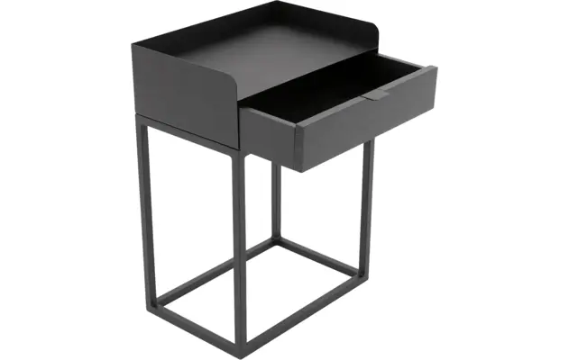 Goossens nachtkastje vide zwart eiken - 8203204-04