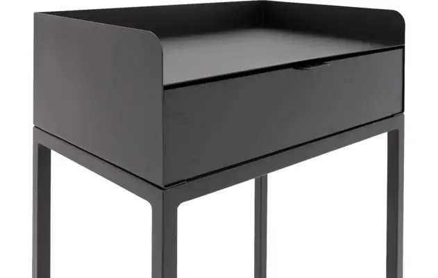 Goossens nachtkastje vide zwart eiken - 8203204-05