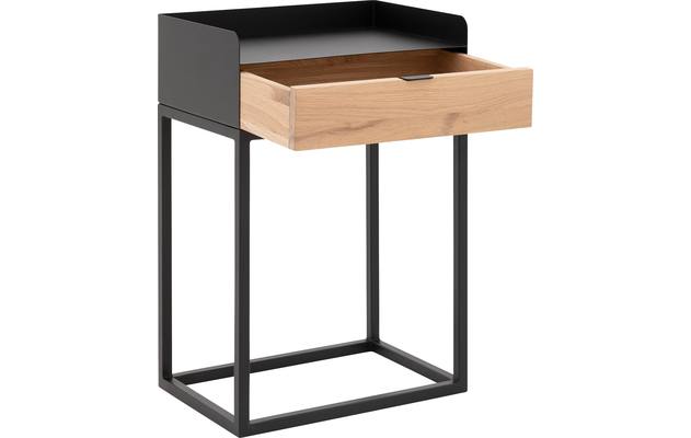 Goossens nachtkastje vide wit eiken - 8203207-03