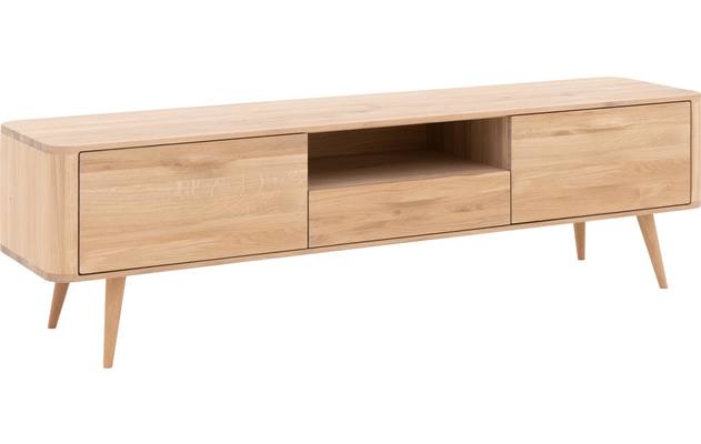 Goossens tv dressoir bjarte wit eiken - 8203314-02