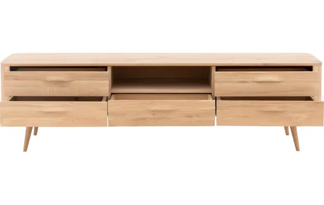Goossens tv meubel bjarte wit eiken - 8203322-05