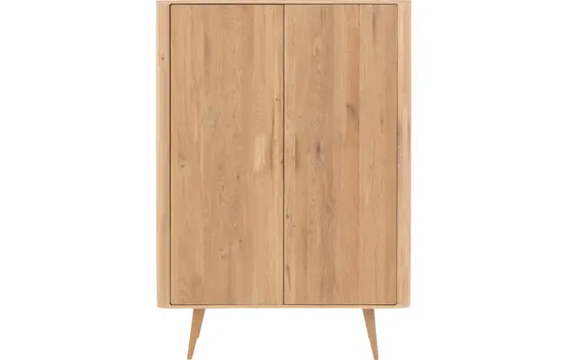 Goossens opbergkast bjarte wit eiken - 8203326-01