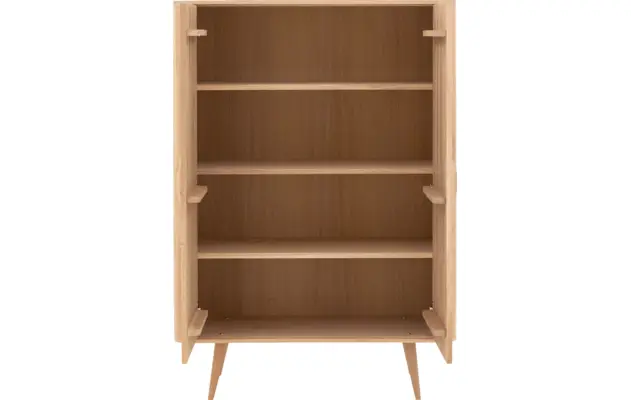 Goossens opbergkast bjarte wit eiken - 8203326-03