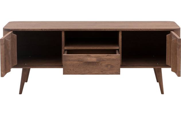 Goossens tv meubel bjarte donker bruin eiken - 8203328-02
