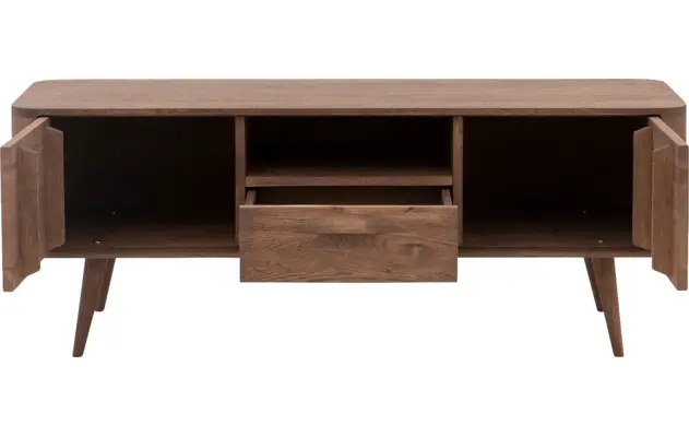 Goossens tv meubel bjarte donker bruin eiken - 8203328-02