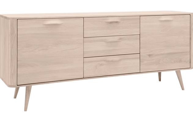 Goossens dressoir bjarte wit eiken - 8203335-02