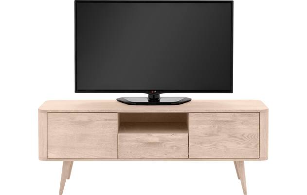 Goossens tv meubel bjarte wit eiken - 8203355-03