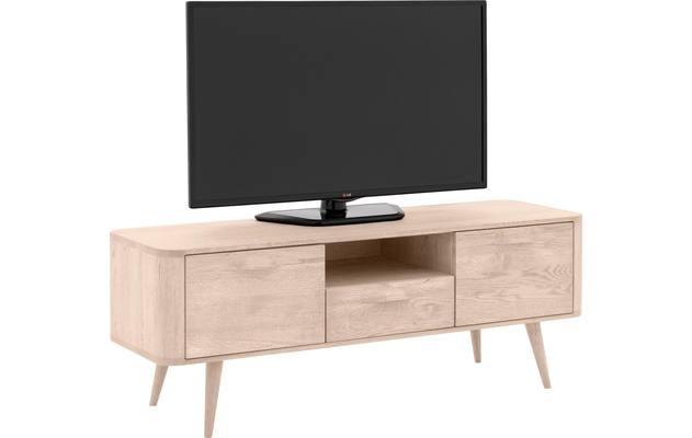 Goossens tv meubel bjarte wit eiken - 8203355-04