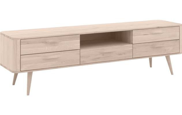 Goossens tv meubel bjarte wit eiken - 8203356-02