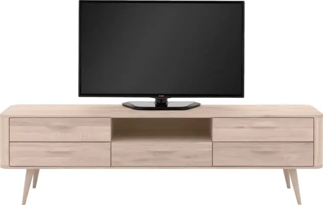 Goossens tv meubel bjarte wit eiken - 8203356-03