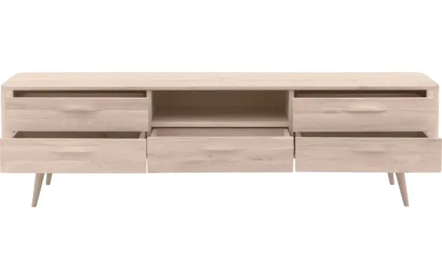 Goossens tv meubel bjarte wit eiken - 8203356-05