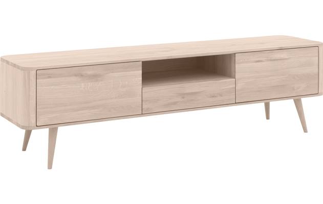 Goossens tv dressoir bjarte wit eiken - 8203357-02