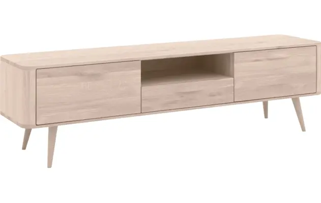 Goossens tv dressoir bjarte wit eiken - 8203357-02