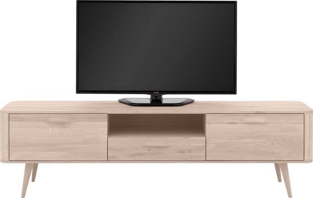 Goossens tv dressoir bjarte wit eiken - 8203357-03
