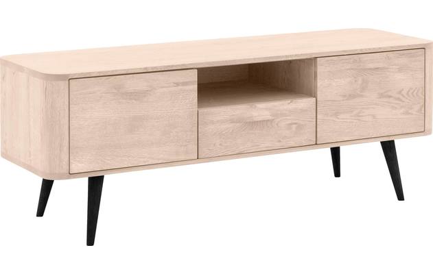 Goossens tv meubel bjarte wit eiken - 8203358-02