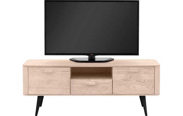 Goossens tv meubel bjarte wit eiken - 8203358-03