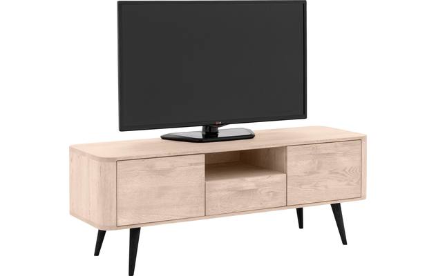 Goossens tv meubel bjarte wit eiken - 8203358-04