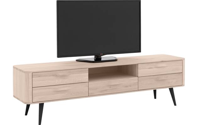 Goossens tv meubel bjarte wit eiken - 8203359-04