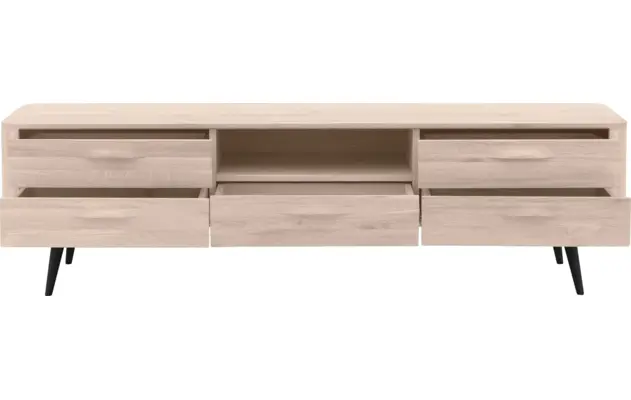 Goossens tv meubel bjarte wit eiken - 8203359-05