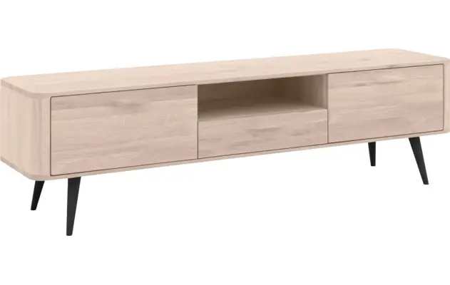 Goossens tv dressoir bjarte wit eiken - 8203360-02
