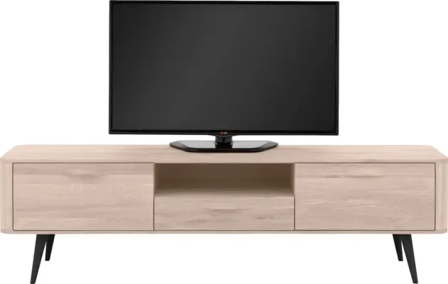 Goossens tv dressoir bjarte wit eiken - 8203360-03