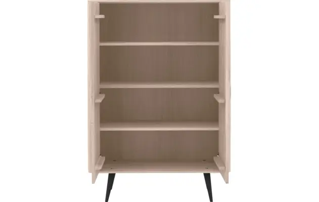 Goossens opbergkast bjarte wit eiken - 8203364-03