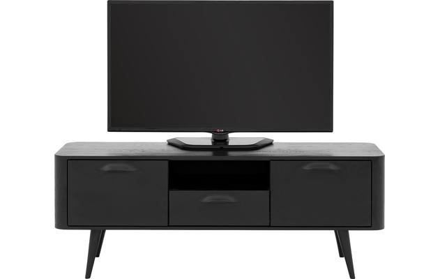 Goossens tv meubel bjarte zwart eiken - 8203423-03