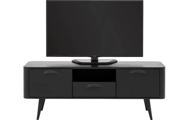 Goossens tv meubel bjarte zwart eiken - 8203423-03