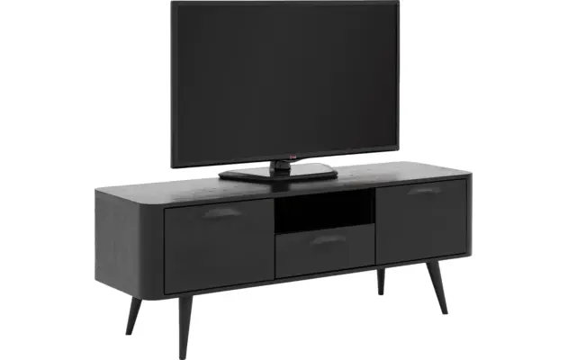 Goossens tv meubel bjarte zwart eiken - 8203423-05