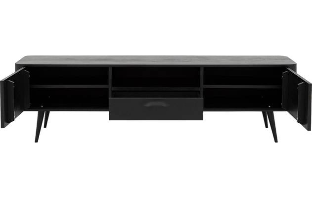 Goossens tv dressoir bjarte zwart eiken - 8203425-A-03