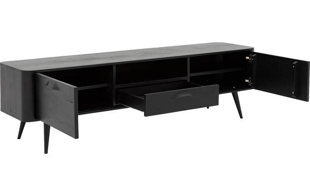 Goossens tv dressoir bjarte zwart eiken - 8203425-A-04