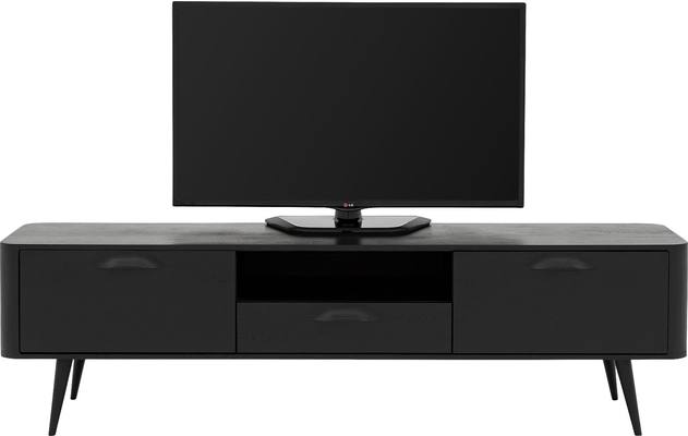 Goossens tv dressoir bjarte zwart eiken - 8203425-A-05