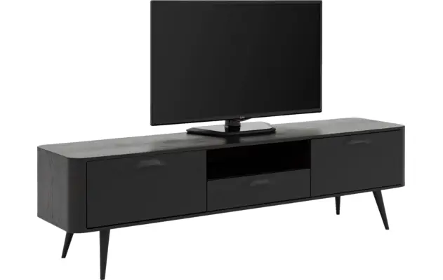 Goossens tv dressoir bjarte zwart eiken - 8203425-A-06