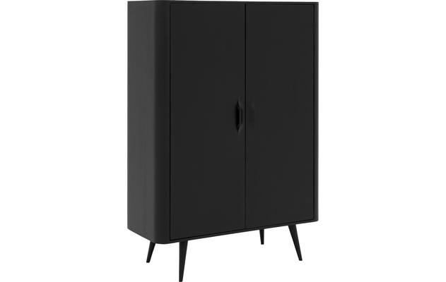 Goossens opbergkast bjarte zwart eiken - 8203430-A-02