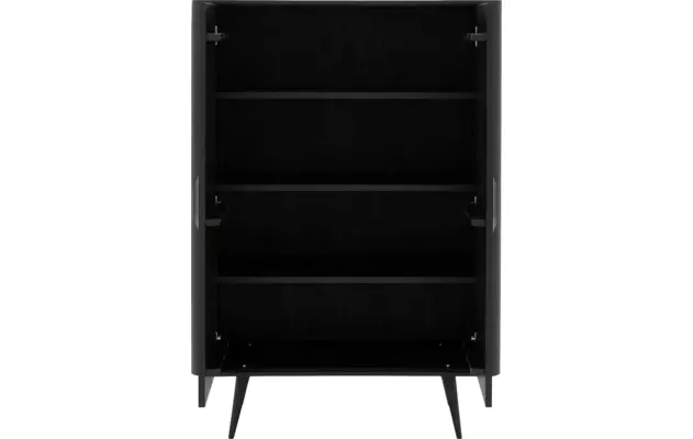 Goossens opbergkast bjarte zwart eiken - 8203430-A-03