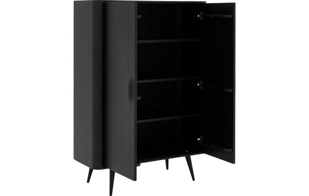 Goossens opbergkast bjarte zwart eiken - 8203430-A-04