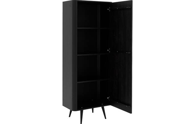 Goossens opbergkast bjarte zwart eiken - 8203431-A-04