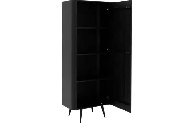 Goossens opbergkast bjarte zwart eiken - 8203431-A-04