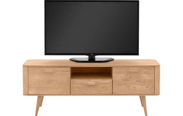 Goossens tv meubel bjarte wit eiken - 8203446-03