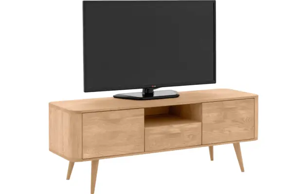 Goossens tv meubel bjarte wit eiken - 8203446-04
