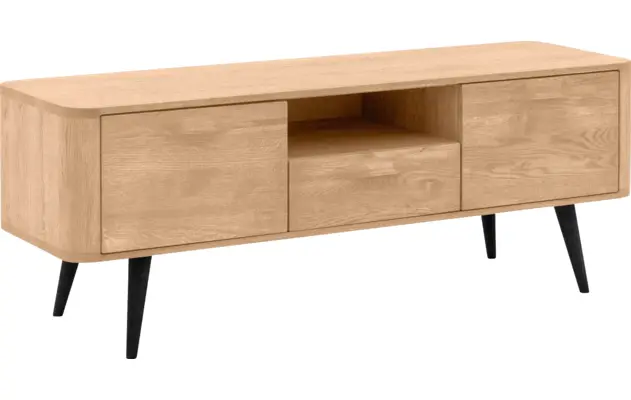 Goossens tv meubel bjarte wit eiken - 8203447-02