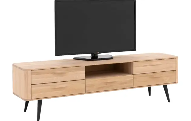 Goossens tv meubel bjarte wit eiken - 8203448-04