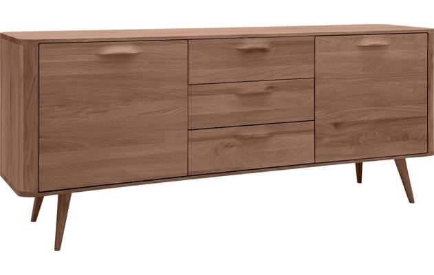 Goossens dressoir bjarte donker bruin eiken - 8203454-02