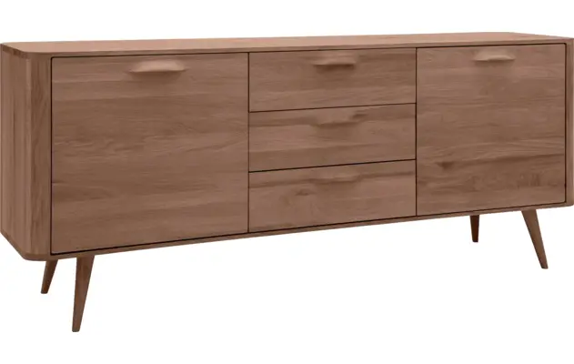Goossens dressoir bjarte donker bruin eiken - 8203454-02