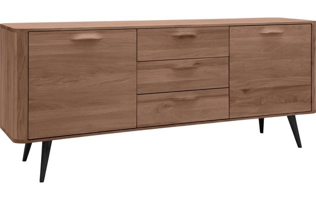 Goossens dressoir bjarte donker bruin eiken - 8203456-02