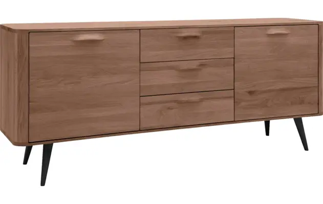 Goossens dressoir bjarte donker bruin eiken - 8203456-02