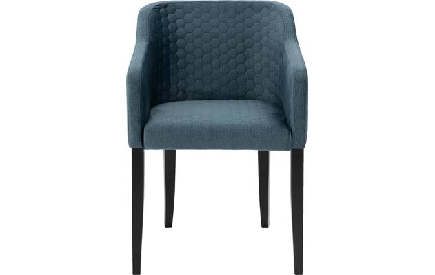 Goossens eetkamerstoel peda blauw stof - 8203558-01