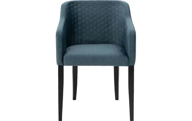 Goossens eetkamerstoel peda blauw stof - 8203558-01